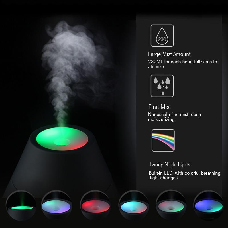 Volcano LED USB Ultrasonic Humidifier